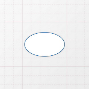Oval - 45 x 27 mm