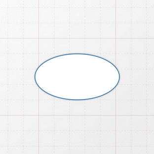 Oval - 55 x 30 mm