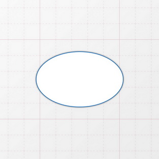 Oval - 55 x 35 mm