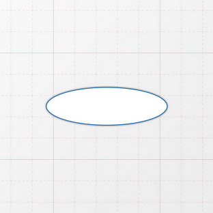 Oval - 57 x 18 mm