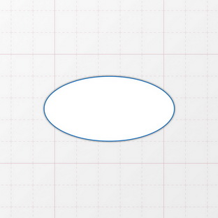 Oval - 60 x 30 mm