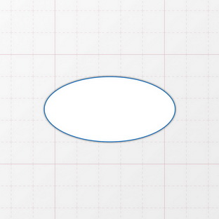 Oval - 60 x 30 mm