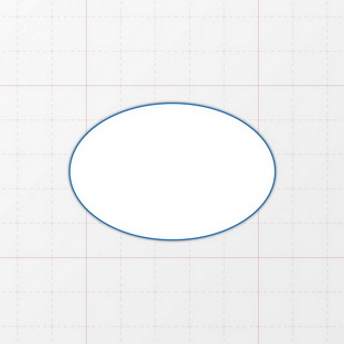 Oval - 60 x 40 mm