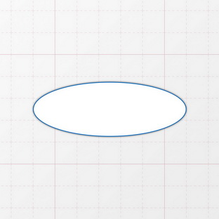 Oval - 70 x 25 mm