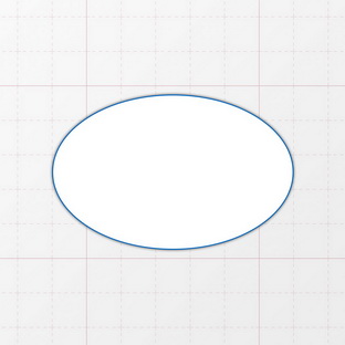 Oval - 70 x 45 mm