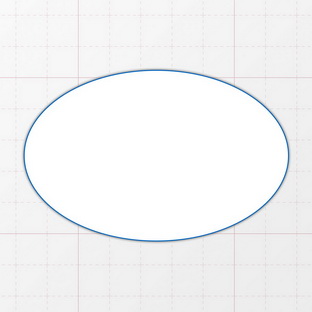 Oval - 85 x 55 mm
