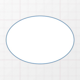 Oval - 85 x 60 mm