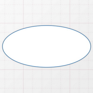 Oval - 95 x 45 mm