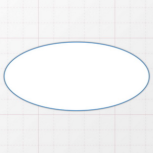 Oval - 95 x 45 mm