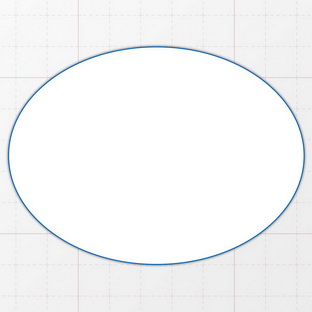 Oval - 95 x 70 mm