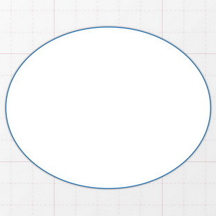 Oval - 95 x 75 mm