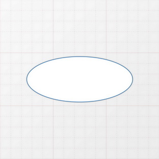 Oval - 100 x 43 mm