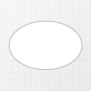 Oval - 120 x 80 mm