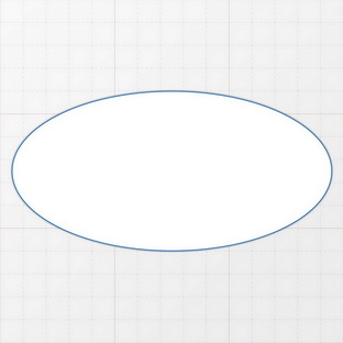 Oval - 140 x 70 mm