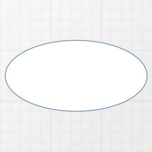 Oval - 140 x 70 mm