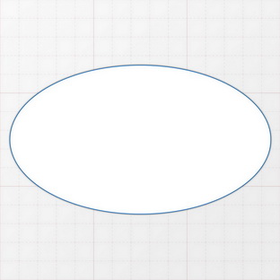 Oval - 140 x 80 mm
