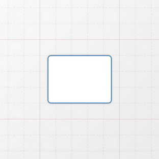 Rechteckform mit abgerundeten Ecken - 40 x 30 mm