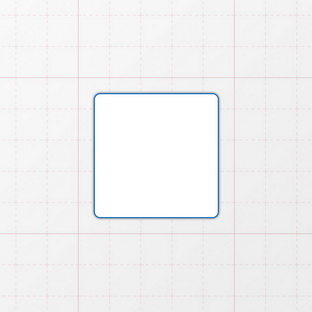 Rechteckform mit abgerundeten Ecken - 40 x 40 mm