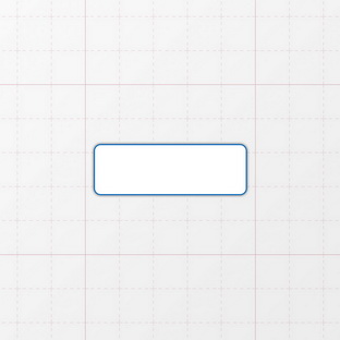 Rechteckform mit abgerundeten Ecken