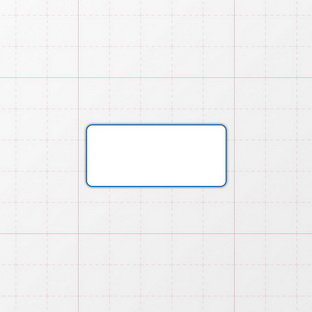 Rechteckform mit abgerundeten Ecken
