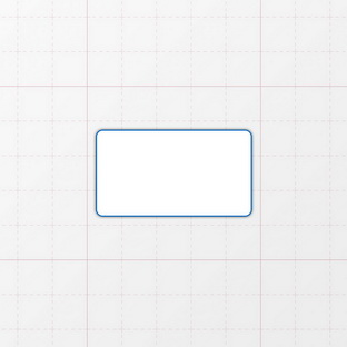 Rechteckform mit abgerundeten Ecken