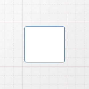 Rechteckform mit abgerundeten Ecken