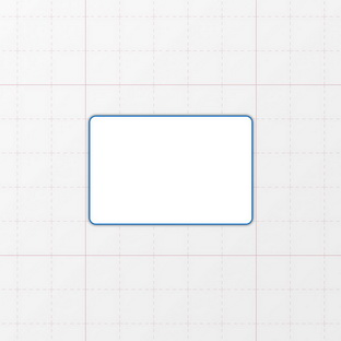 Rechteckform mit abgerundeten Ecken