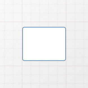 Rechteckform mit abgerundeten Ecken