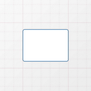 Rechteckform mit abgerundeten Ecken - 50 x 35 mm