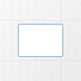 Rechteckform mit abgerundeten Ecken