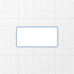 Rechteckform mit abgerundeten Ecken