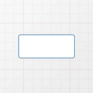 Rechteckform mit abgerundeten Ecken