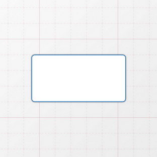 Rechteckform mit abgerundeten Ecken