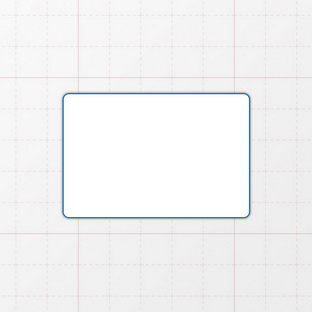 Rechteckform mit abgerundeten Ecken
