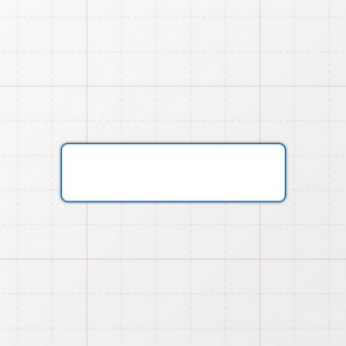 Rechteckform mit abgerundeten Ecken - 65 x 17 mm