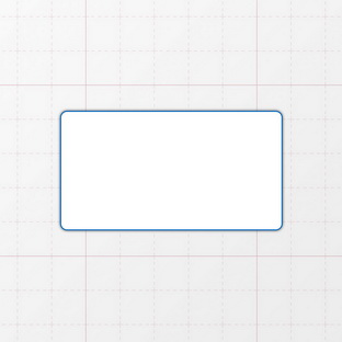 Rechteckform mit abgerundeten Ecken