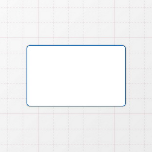 Rechteckform mit abgerundeten Ecken