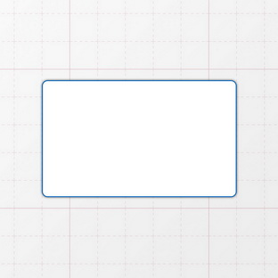 Rechteckform mit abgerundeten Ecken