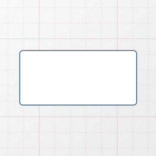 Rechteckform mit abgerundeten Ecken