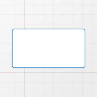 Rechteckform mit abgerundeten Ecken