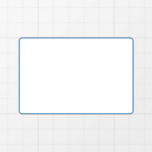 Rechteckform mit abgerundeten Ecken - 75 x 50 mm