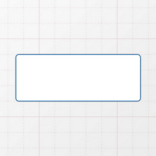 Rechteckform mit abgerundeten Ecken
