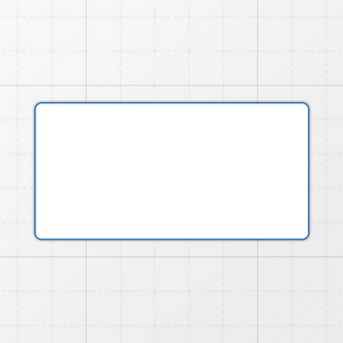 Rechteckform mit abgerundeten Ecken