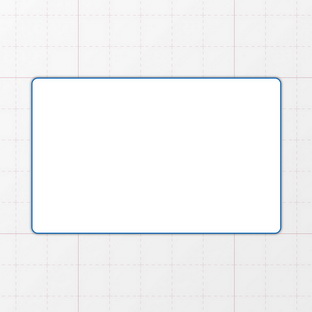 Rechteckform mit abgerundeten Ecken - 80 x 50 mm