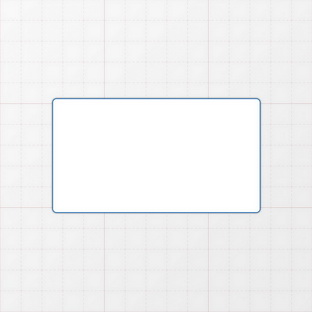 Rechteckform mit abgerundeten Ecken - 100 x 55 mm