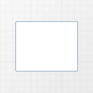 Rechteckform mit abgerundeten Ecken - 100 x 80 mm