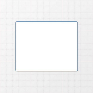 Rechteckform mit abgerundeten Ecken - 100 x 80 mm