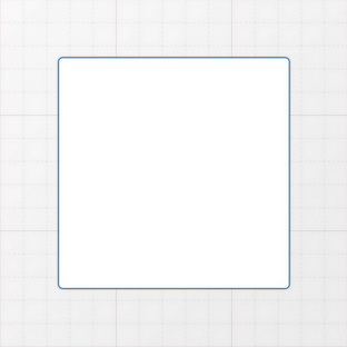 Rechteckform mit abgerundeten Ecken - 100 x 100 mm