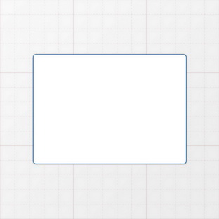 Rechteckform mit abgerundeten Ecken
