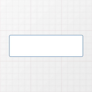 Rechteckform mit abgerundeten Ecken - 120 x 35 mm